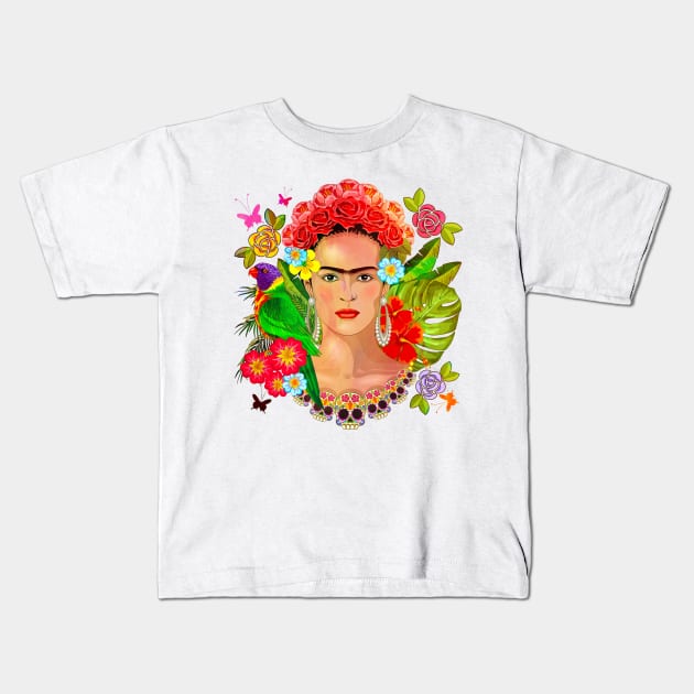 frida Kids T-Shirt by MARK ASHKENAZI